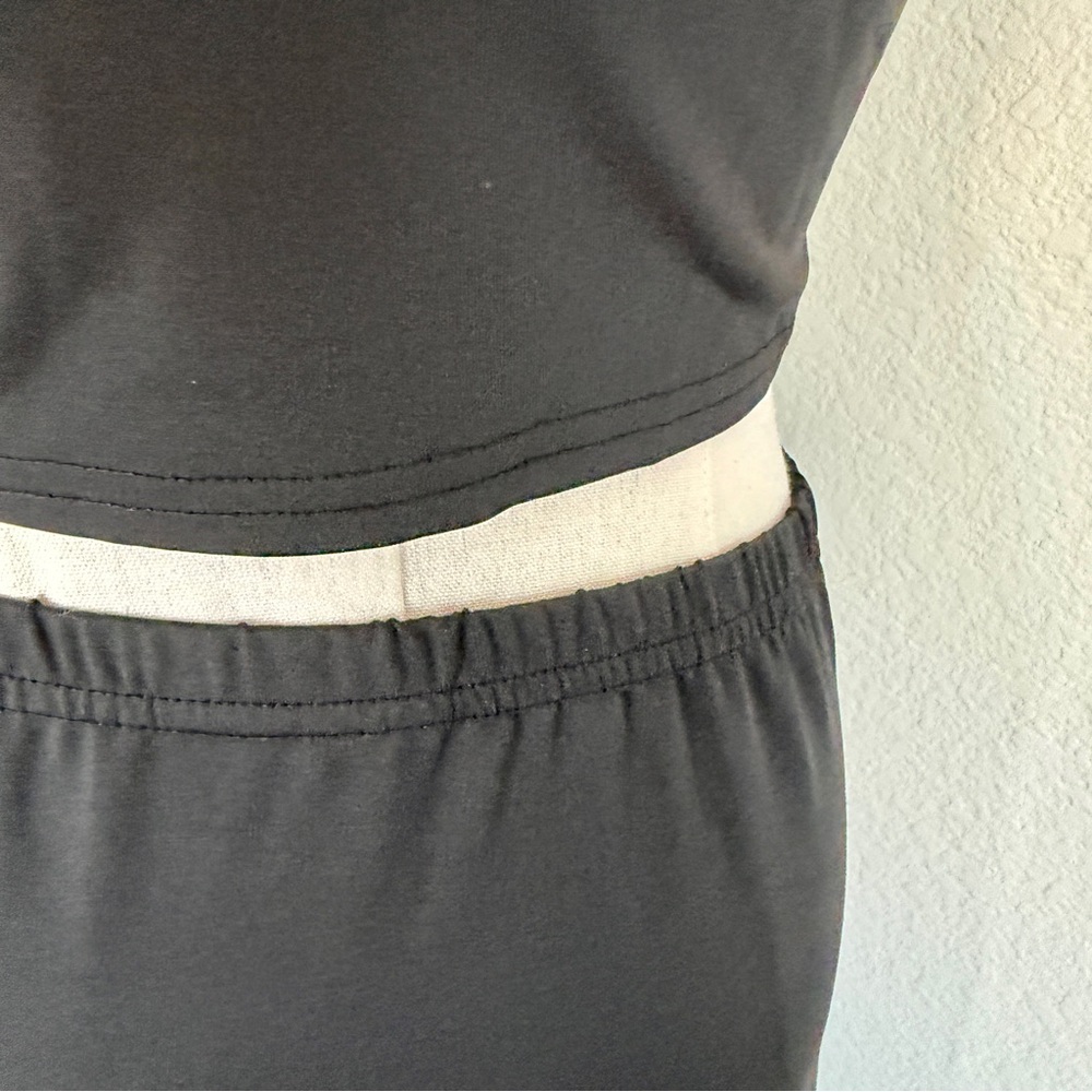 🌞 Black Matching Top Maxi Skirt Set for Vacation Leisure - Picture 4 of 11